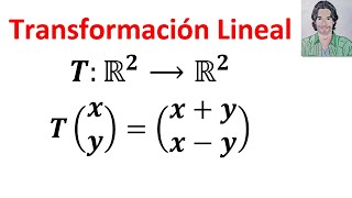 C Transformaciones LINEALES Determinar si la TRANSFORMACIÓN lineal Txyxy  xy [upl. by Li]