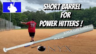 Onyx Enough Said Charcoal Senior Softball Bat Review [upl. by Leihcey]