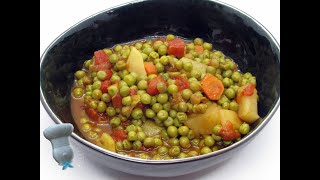 Recette des petits pois carottes pommes de terre à la tomate [upl. by Paine]