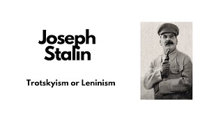 Joseph Stalin  Trotskyism or Leninism 1924 [upl. by Aroved]