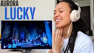 AURORA  Lucky Live at Nidarosdomen REACTION [upl. by Inait635]