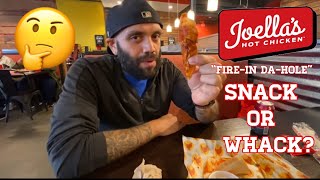 Snack or whack Joella‘s hot chicken fire in the hole review [upl. by Botsford]