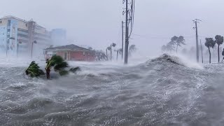 15ft Storm Surge Washes Away Homes in Ft Myers Beach  Hurricane Ian [upl. by Murrell]