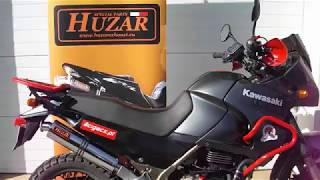 Kawasaki KLE 500 with Huzar Exhaust [upl. by Adnilim735]