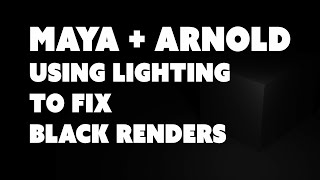 STOP Wasting Time on Black Renders in Maya [upl. by Arnaud]