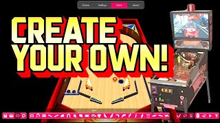 Design Your OWN Pinball Table EASY EDITOR [upl. by Annavoj]