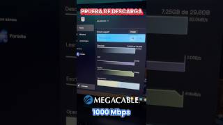 Megacable 1000 Megas  Prueba de descarga [upl. by Eradis]