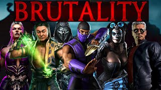 MK Mobiles All 23 Brutalities on Faction Wars in 2022  How to Do Every Brutality in MK Mobile [upl. by Aynotahs464]