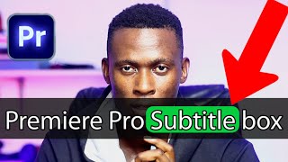 How To Create Animated Captions In Premiere Pro  Premiere Pro Subtitles [upl. by Schlosser]