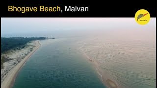 Drone Shot of Bhogave Beach  Malvan  Unexplored Beaches of India  Virgin Beaches of India [upl. by Furey533]