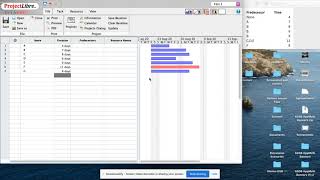 How to create GANTT Chart and Critical Path in Project Libre [upl. by Burroughs]