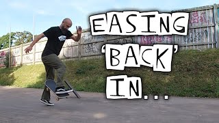 Shuvit and No Comply skate sesh Easing back in skateboarding shuvit nocomply [upl. by Ecylla]