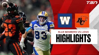 WEEK 18 BLUE BOMBERS VS BC LIONS [upl. by Buford948]