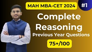 MAH MBA CET24 DAY 1 Logical Reasoning PYQ  SCORE 75 By Akash Sir [upl. by Nitnerb475]