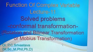 Complex Differentiation Bilinear Transformation or Mobius Transformation [upl. by Balduin]