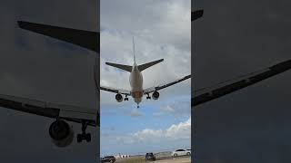 Boeing 777F Emirates landing at aguadilla airport [upl. by Brost]