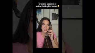 Telling Scammer i’m a millionaire and then not letting him speak 👵🏼🤣 irlrosie funny [upl. by Brandenburg]