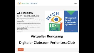 Virtueller Rundgang Digitaler Clubraum FerienLeseClub [upl. by Netsyrk20]