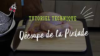 TUTO Comment découper une pintade crue  Avec le Chef belge Corentin Rochez [upl. by Gladine]