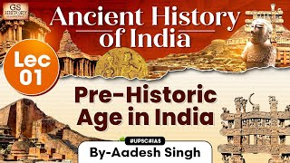 PreHistoric India  Ancient History of India Series  Lecture 1  UPSC  GS History by Aadesh [upl. by Bendicty]