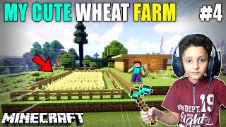 I MADE CUTE WHEAT FARM IN MINECRAFT  GAMEPLAY4  MINECRAFT SURVIVAL [upl. by Sucramat235]