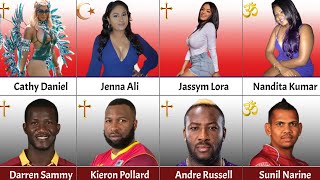 West Indies Cricketers Beautiful Wife  Religion Comparison [upl. by Mella]