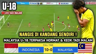 🔴GEMPARKAN ASEAN TADI MALAM  INDONESIA U18 10 VS MALAYSIA U18 0 MATCHDAY U18 2024MALAYA KEOK [upl. by Erdman57]