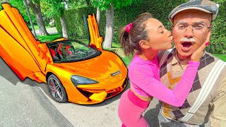 Gold Digger Prank on Girlfriend Dressed as Old Man [upl. by Crandall916]