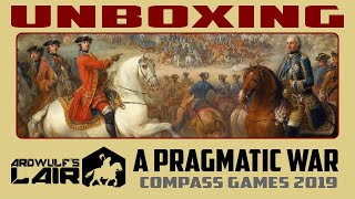 Unboxing A Pragmatic War Compass Games 2019 [upl. by Najib915]