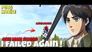 I FAILED AGAIN  One Man Squad  PUBG MOBILE pubgmobile livikpubg onemansquad [upl. by Azarcon]