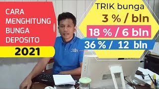 cara menghitung bunga deposito  trik BCA trik BNI AMAN [upl. by Retsel]