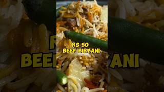 Rs 50 Beef Biryani full video link 👉🏼👉🏼httpsyoutuberWU8XqT5vEsiihCkfc0byGn7zPs shorts [upl. by Basso363]