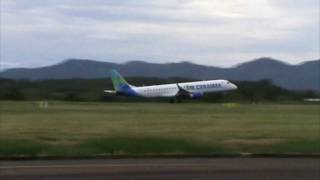 Take Off Runway 28 Martinique  Embraer 190 Air Caraïbes [upl. by Llevrac498]