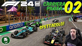 F1 24  SPETTACOLO A JEDDAH  Gameplay ITA  CARRIERA PILOTA 02 [upl. by Raddatz]