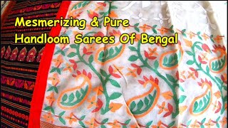 Original Artisans Of Pure Bengal Handloom Saree Resham Muslin Jamdani Organic Cotton Garad amp More [upl. by Sinnelg]