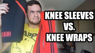 Knee sleeves Vs Knee Wraps  The Basics [upl. by Analad]