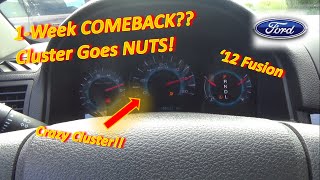 COMEBACK After 1 Week Ford Fusion Cluster goes NUTS [upl. by Lafleur]