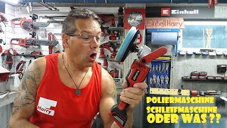 Die neue Akku Polier  Schleifmaschine Einhell CECP 18180 Li Unboxing und erster Test bei Holz [upl. by Landmeier]