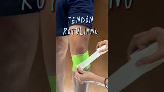 Vendaje funcional para el tendón rotuliano kinetape vendaje rodilla [upl. by Kelton]