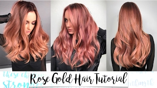 Rose Gold Hair Tutorial [upl. by Haimaj678]