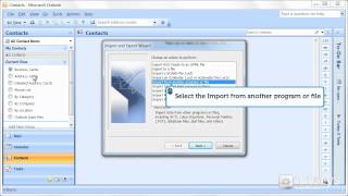 How to import emails and contacts with Outlook 2007 [upl. by Pepe]