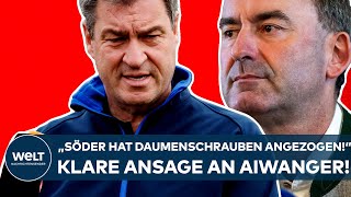 HUBERT AIWANGER quotSöder hat die Daumenschrauben angezogenquot Klares Statement zur FlugblattAffäre [upl. by Ahsitnauq]