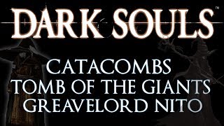 Detonado Dark Souls 25  Guia Classe Sorcerer  Catacombs Tomb Of Giants e Gravelord Nito [upl. by Luben661]