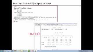 Abaqus input file keywords linear static analysis Tips on BONDARY amp Reaction force Part 2 [upl. by Greenfield53]