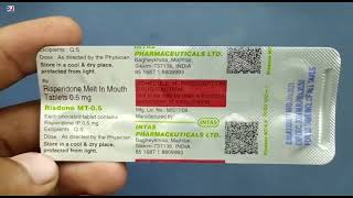 Risdone MT 05 Tablet  Risperidone Tablets  Risdone MT 05mg Tablet  Risdone MT 05 Tablet Uses [upl. by Draner]