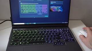 Lenovo Legion 5 Pro Keyboard RGB light customization Fn  Space Bar Lenovo Vantage app [upl. by Crescen]