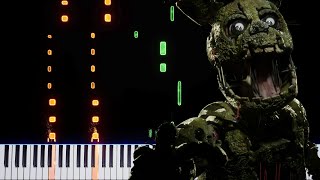 Die in a Fire FNaF 3  The Living Tombstone  Piano Tutorial [upl. by Ahsuoj]