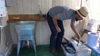 Wash Tub Sink DIY Installation Project pt 3 Faucet Options [upl. by Irwinn]