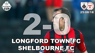 Longford Town FC v Shelbourne FC Highlights FAI Cup 2nd Rnd [upl. by Rorrys946]