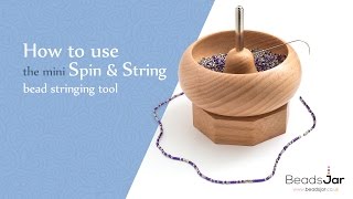 How to use the Beadsmith mini Spin amp String bead stringing tool [upl. by Aissenav]